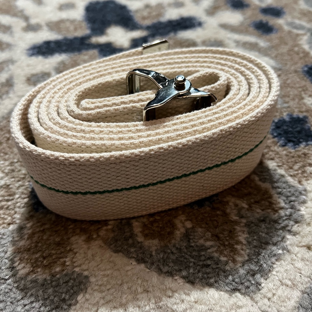 Secure 62 Inch Transfer Gait Belt With Metal Buckle And Belt Loop Holder